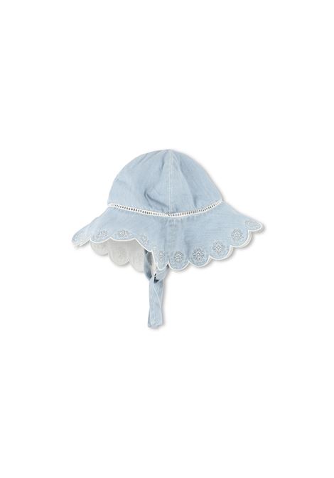 Set Regalo Con Abito e Cappello In Azzurro CHLOÉ KIDS | C20420Z77